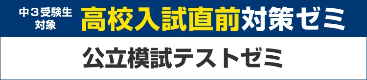高校入試直前対策ゼミ